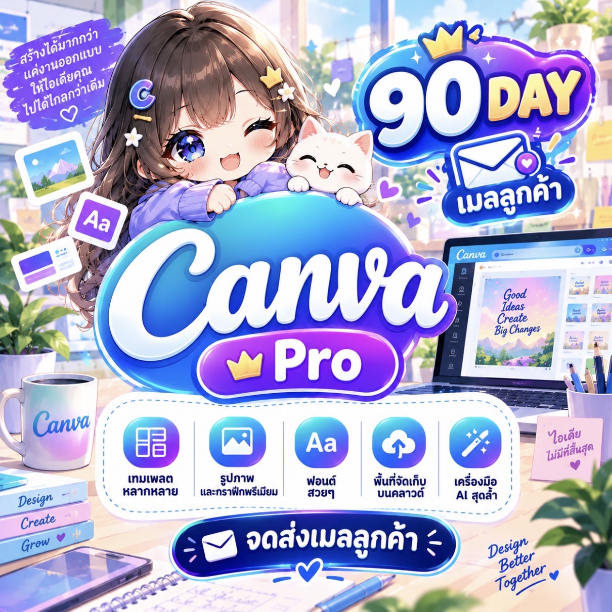 Canva Pro 90 day ( เมลลูกค้า )