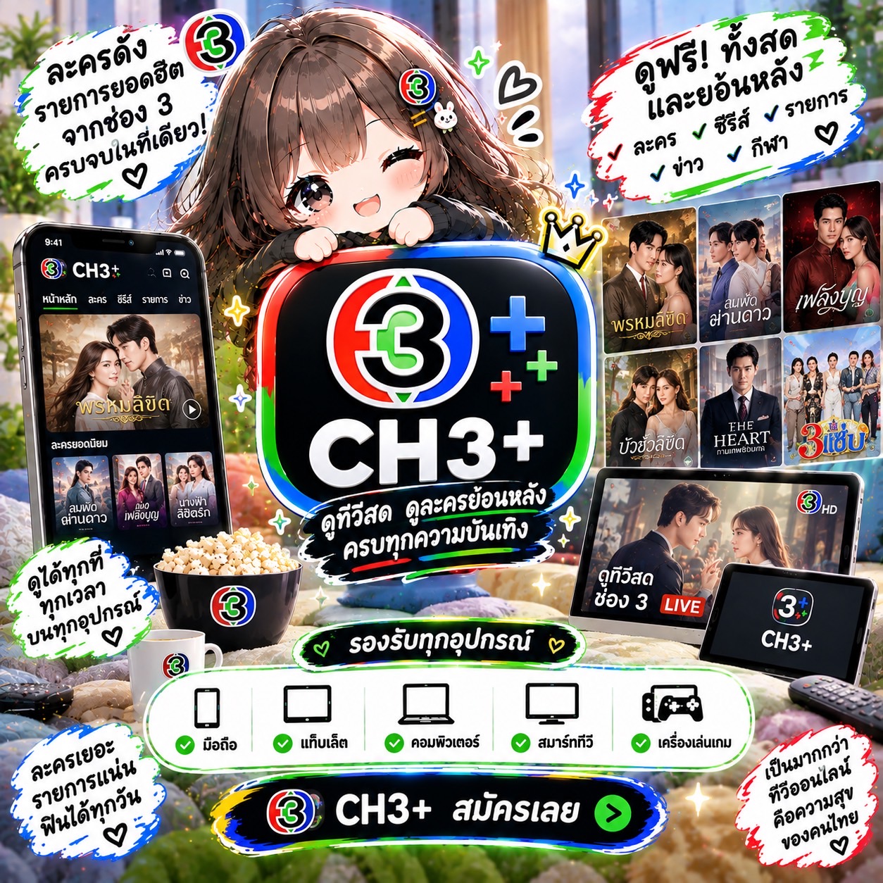 ch+ 7 days หาร 2