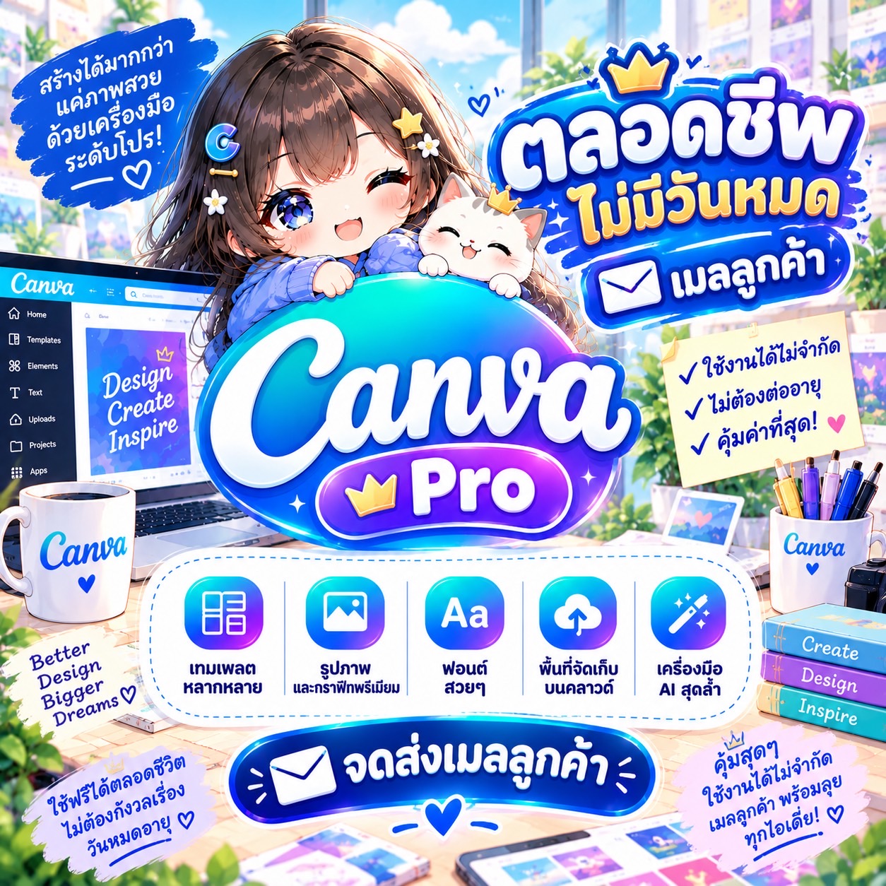 Canva Pro ตลอดชีพ
